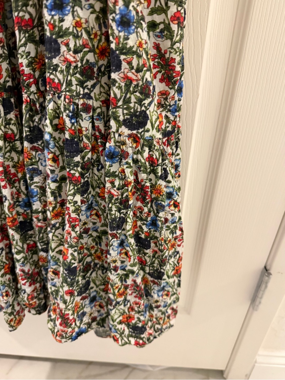 NATURAL LIFE Floral Maxi Dress in White, Blue, Red, Green - Picture 4 of 4